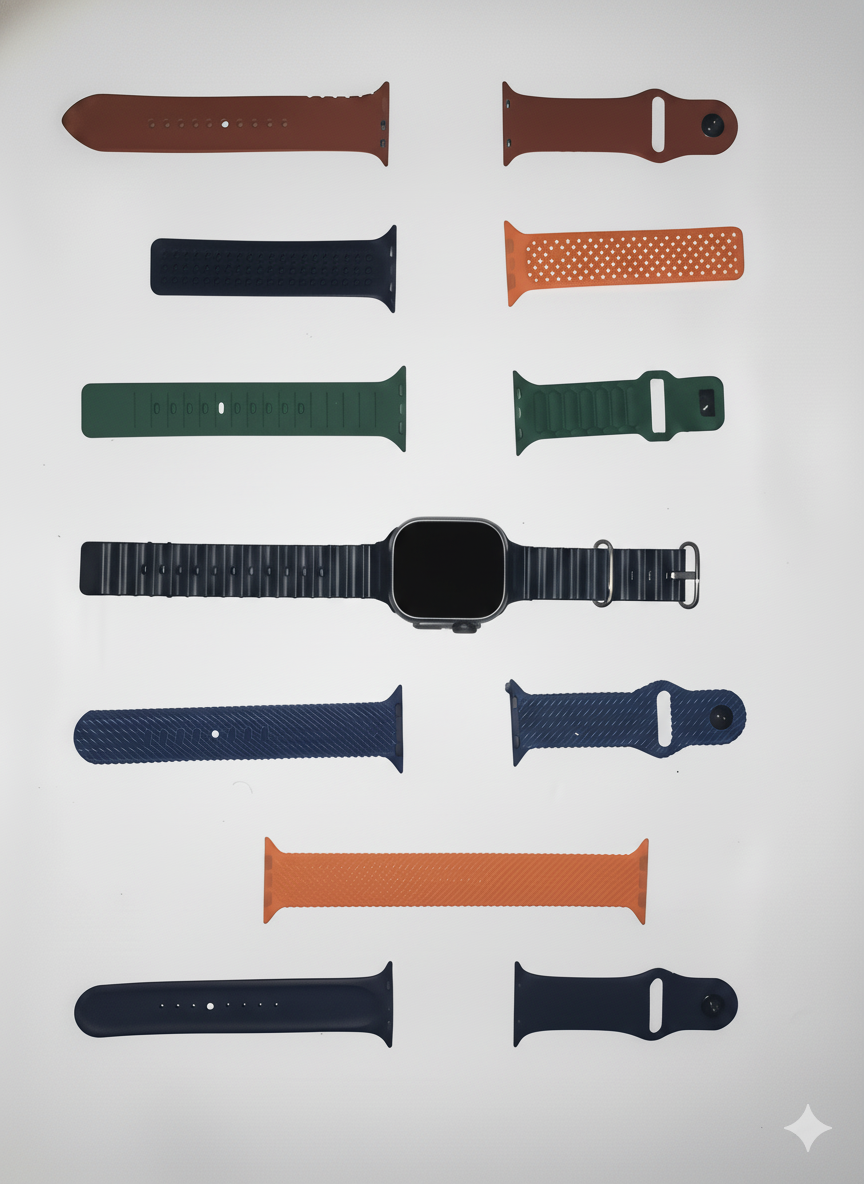 Smartwatch Ultra 3 | Multifuncional con 7 Correas Intercambiables, Medidor de Salud (ECG/Presión), Resistencia al Agua + Parlante Bluetooth de Regalo