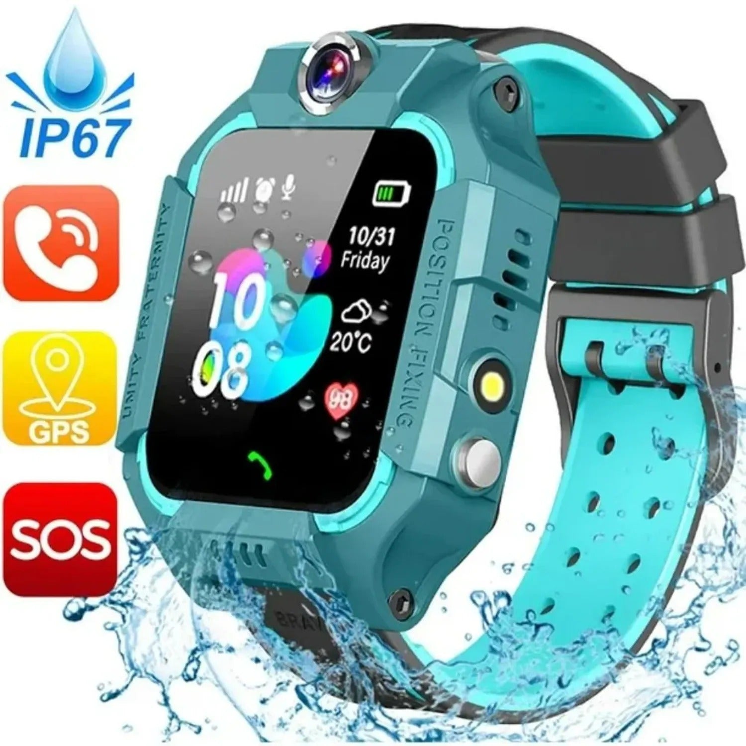 Reloj GPS Q19 para Niños y Niñas | Smartwatch con Llamadas y Botón SOS